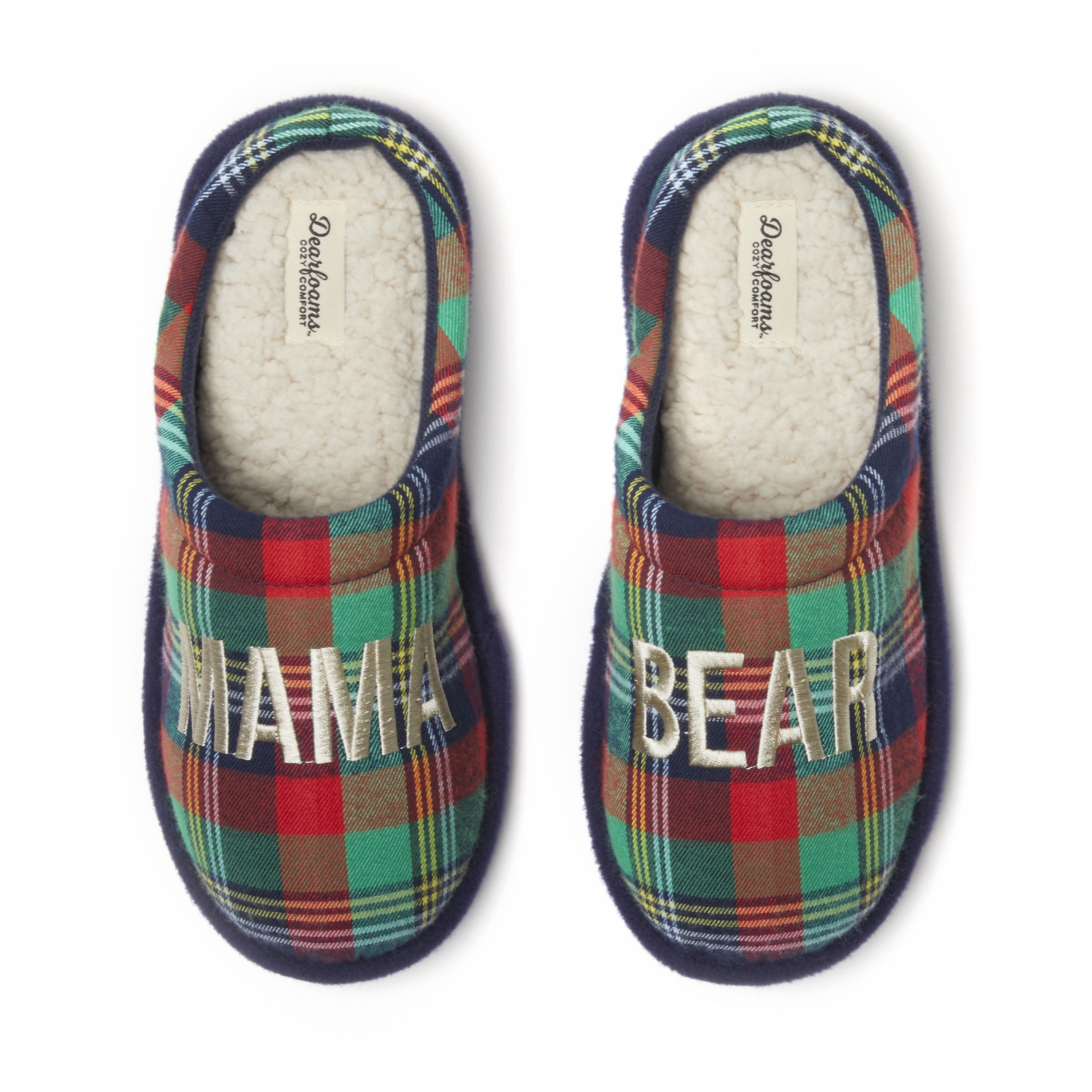 Dearfoams Family Bear Matching Comfort Slippers, Sizes Baby to Adult ...