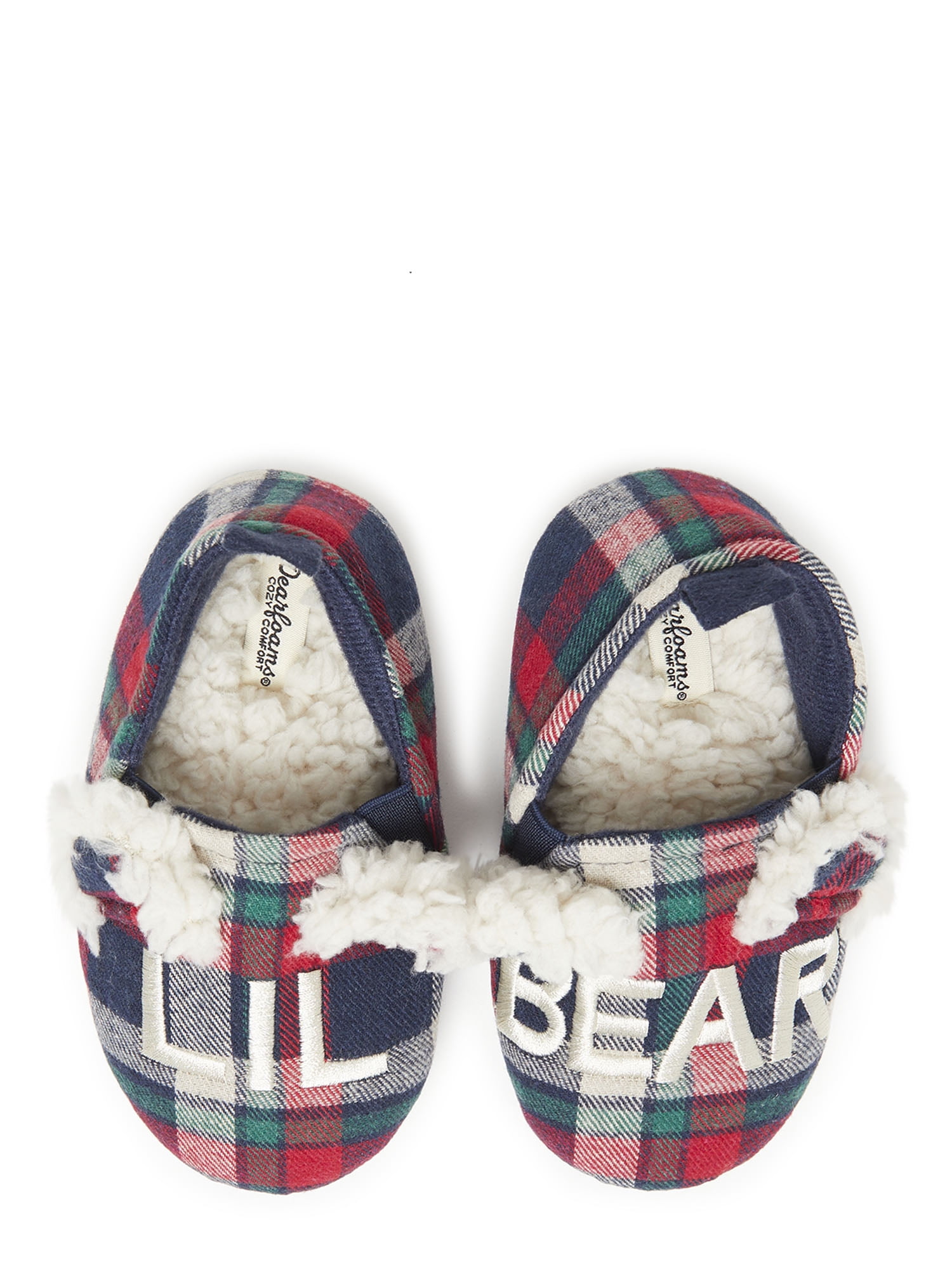 Dearfoams Cozy Comfort Kids Lil Bear Closedback Slippers Walmart