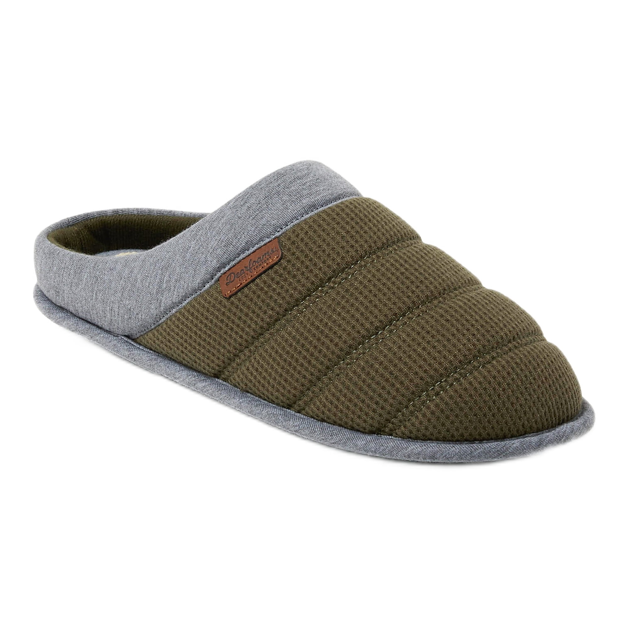 Dearfoams Cozy Comfort Men's Bound Knit Clog Slippers