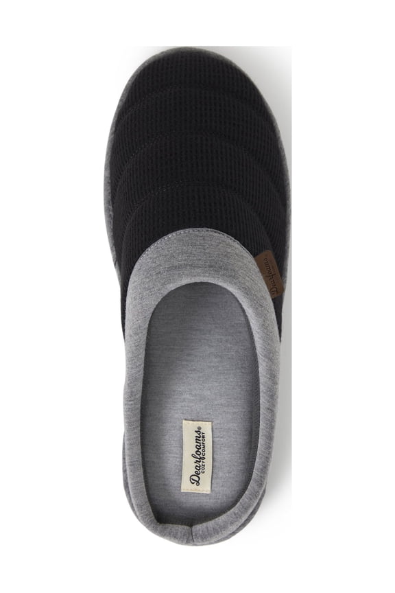 Cozy Comfort Men's Bound Knit Clog Slippers