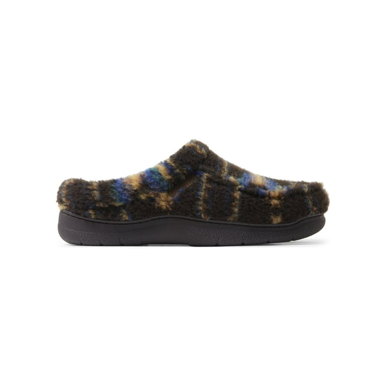 Dearfoams Cozy Comfort Men s Fuzzy Clog Slippers Walmart