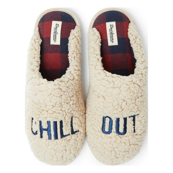 Dearfoams Cozy Comfort Men's Holiday Chill Out Slippers