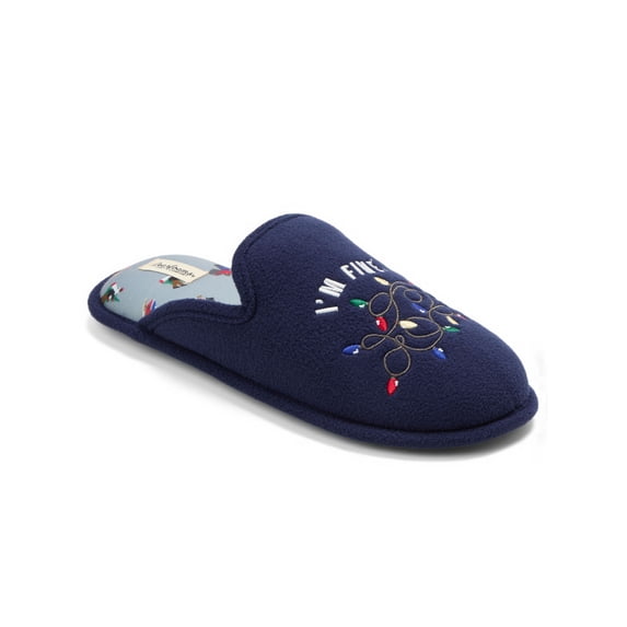Dearfoams Cozy Comfort Men's Holiday Novelty Scuff Slip On Slippers