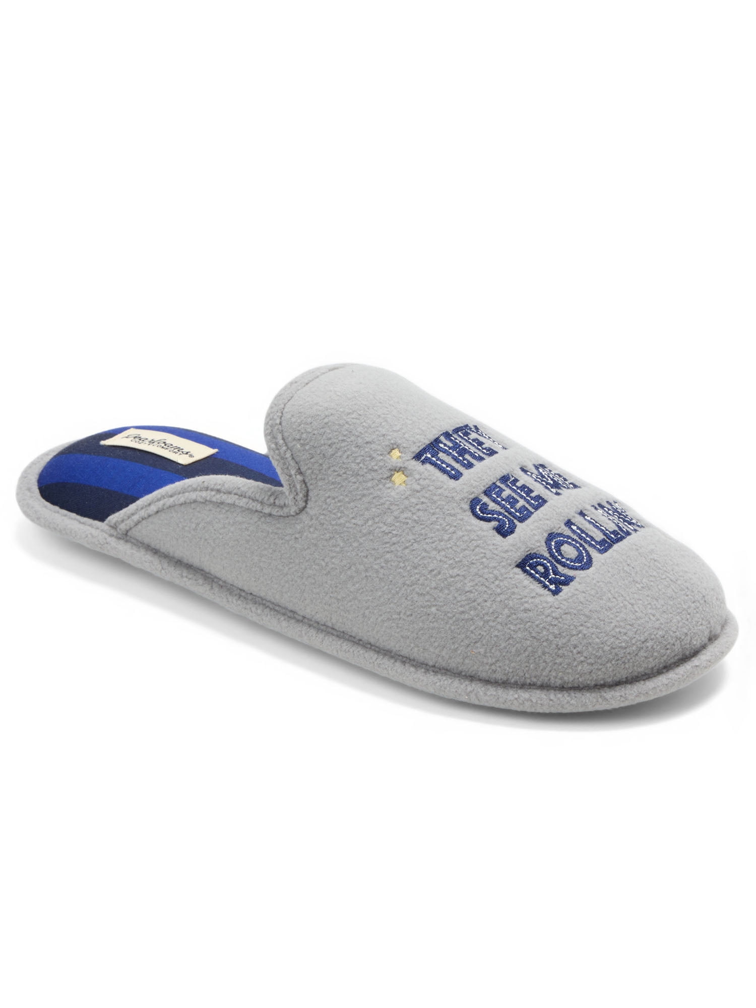 Dearfoams Cozy Comfort Men's Holiday Novelty Scuff Slip On Slippers