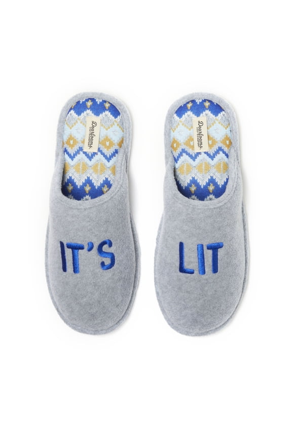 Cozy Comfort Men's Holiday Novelty Scuff Slippers