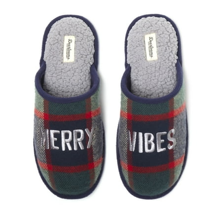 Dearfoams Cozy Comfort Men's Holiday Novelty Scuff Slippers