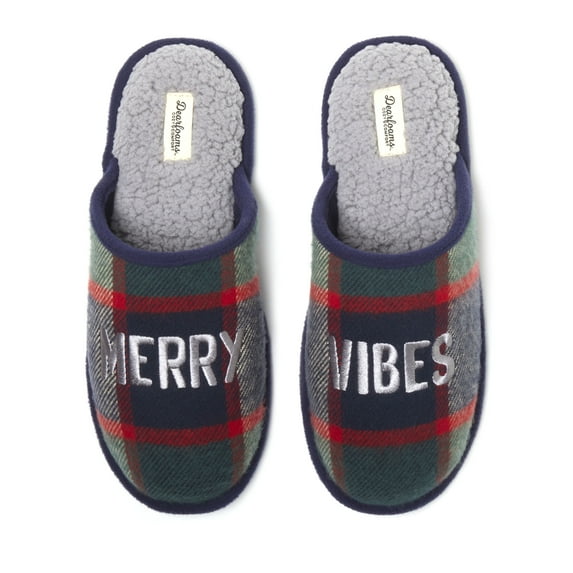 Dearfoams Cozy Comfort Men's Holiday Novelty Scuff Slippers