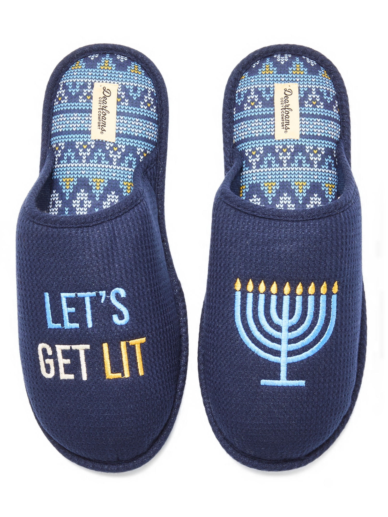 Dearfoams Cozy Comfort Men's It's Lit Novelty Slippers