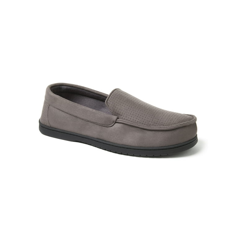 Dearfoams Cozy Comfort Men s Jason Microsuede Moccasin Slippers Walmart