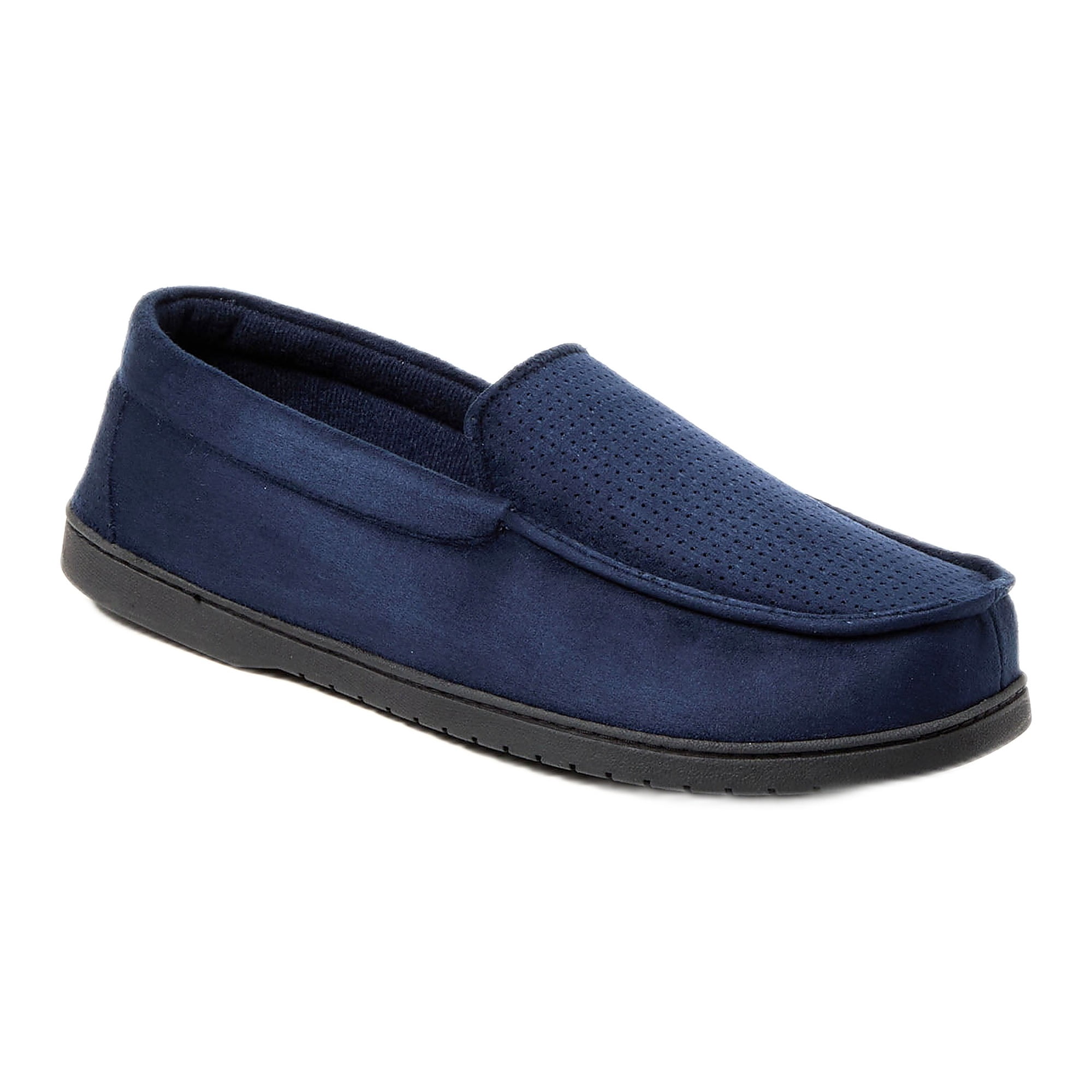 Dearfoams Cozy Comfort Men's Jason Microsuede Moccasin Slippers