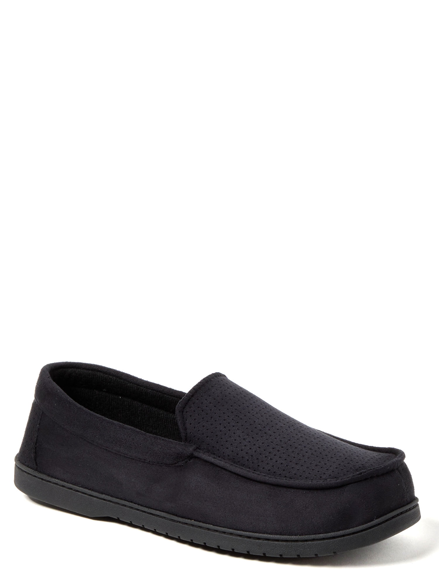 Dearfoams Cozy Comfort Men's Jason Microsuede Moccasin Slippers