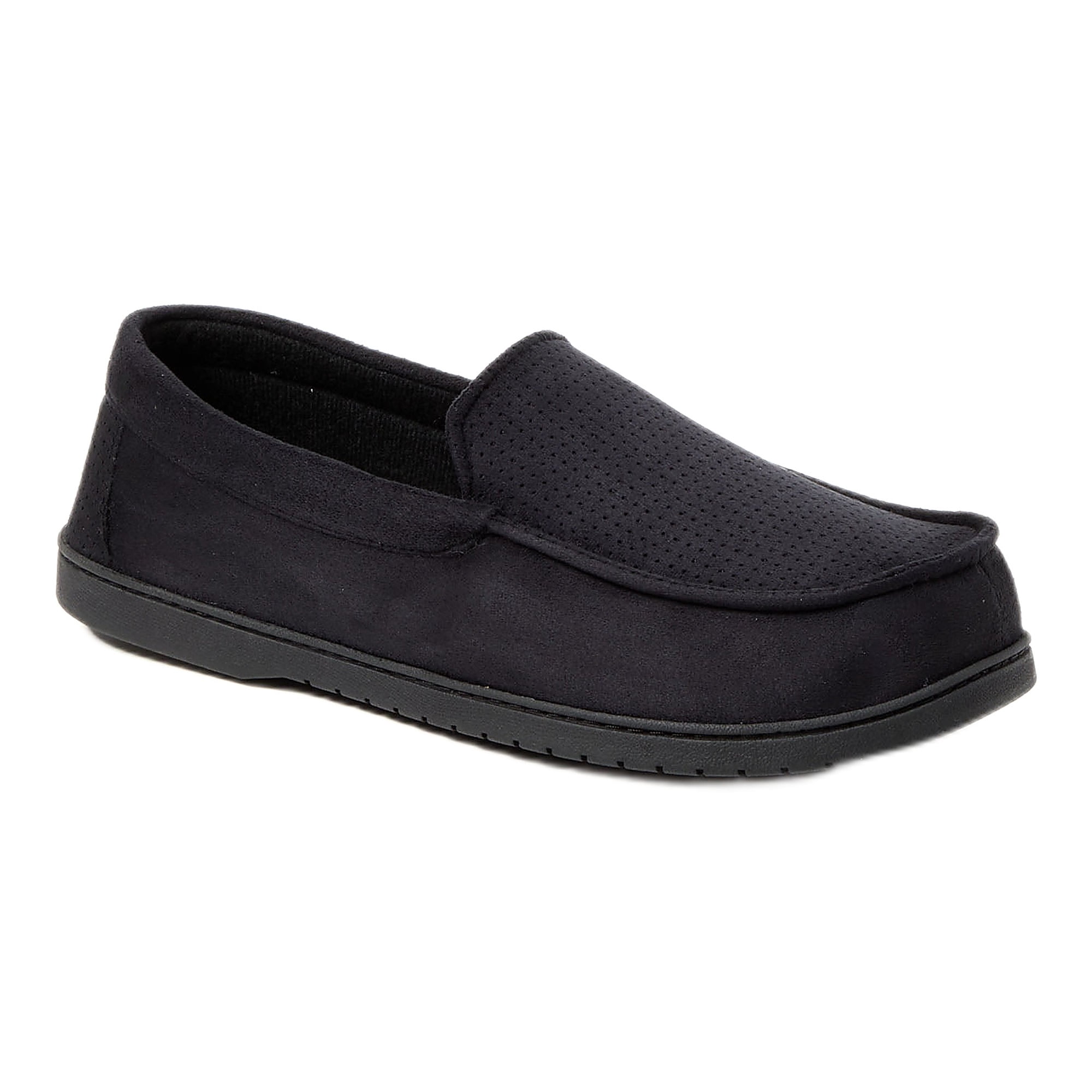 Dearfoams Cozy Comfort Men's Jason Microsuede Moccasin Slippers