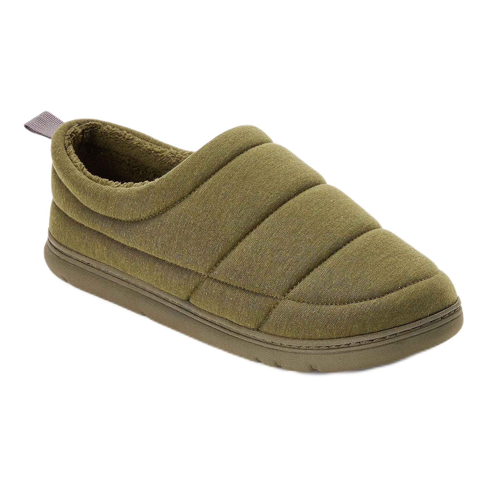 Dearfoams Cozy Comfort Men's Jersey Closeback Slippers