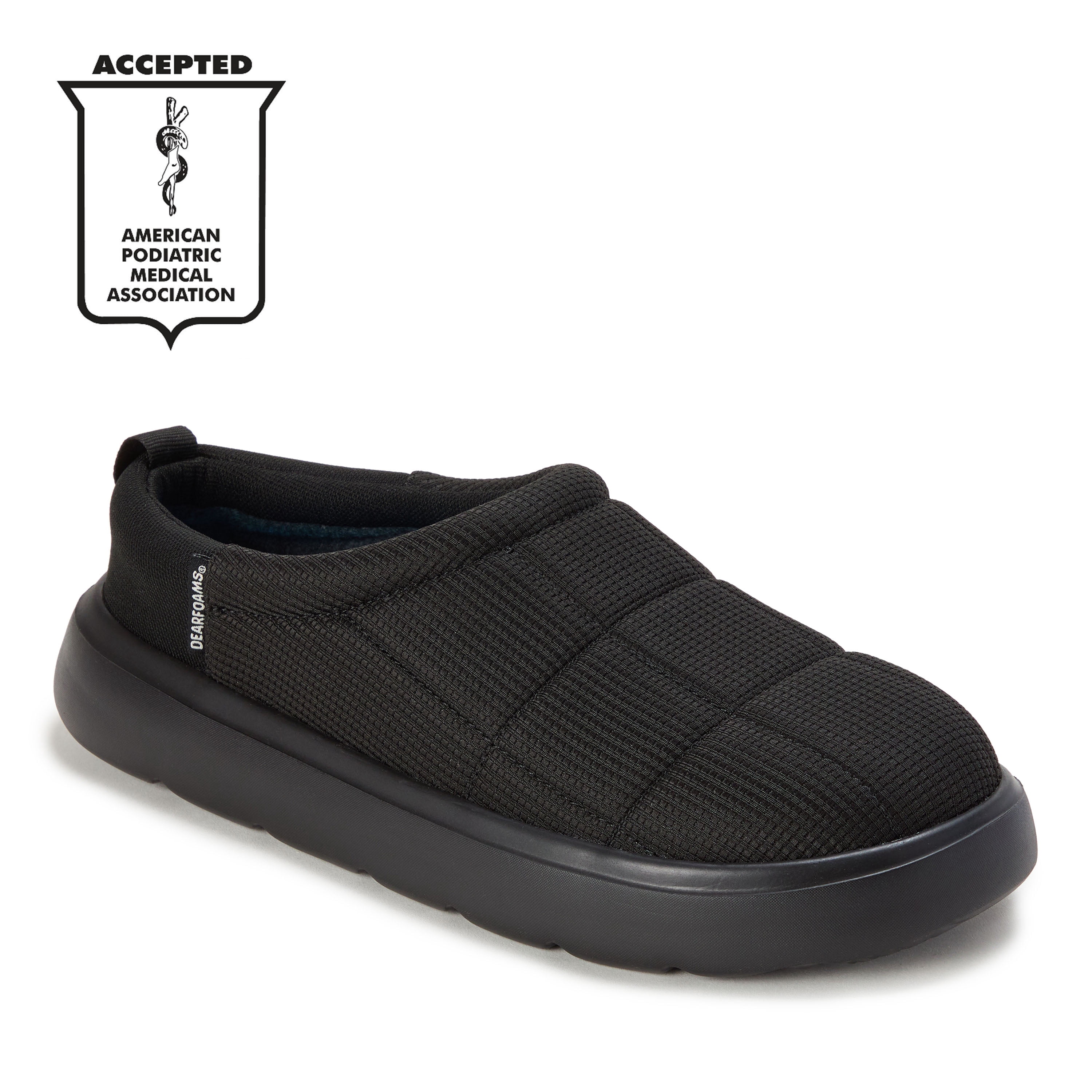 EasyMellow by Dearfoams Men's Quilted Hoodie Clog Shoes Sizes 8-12
