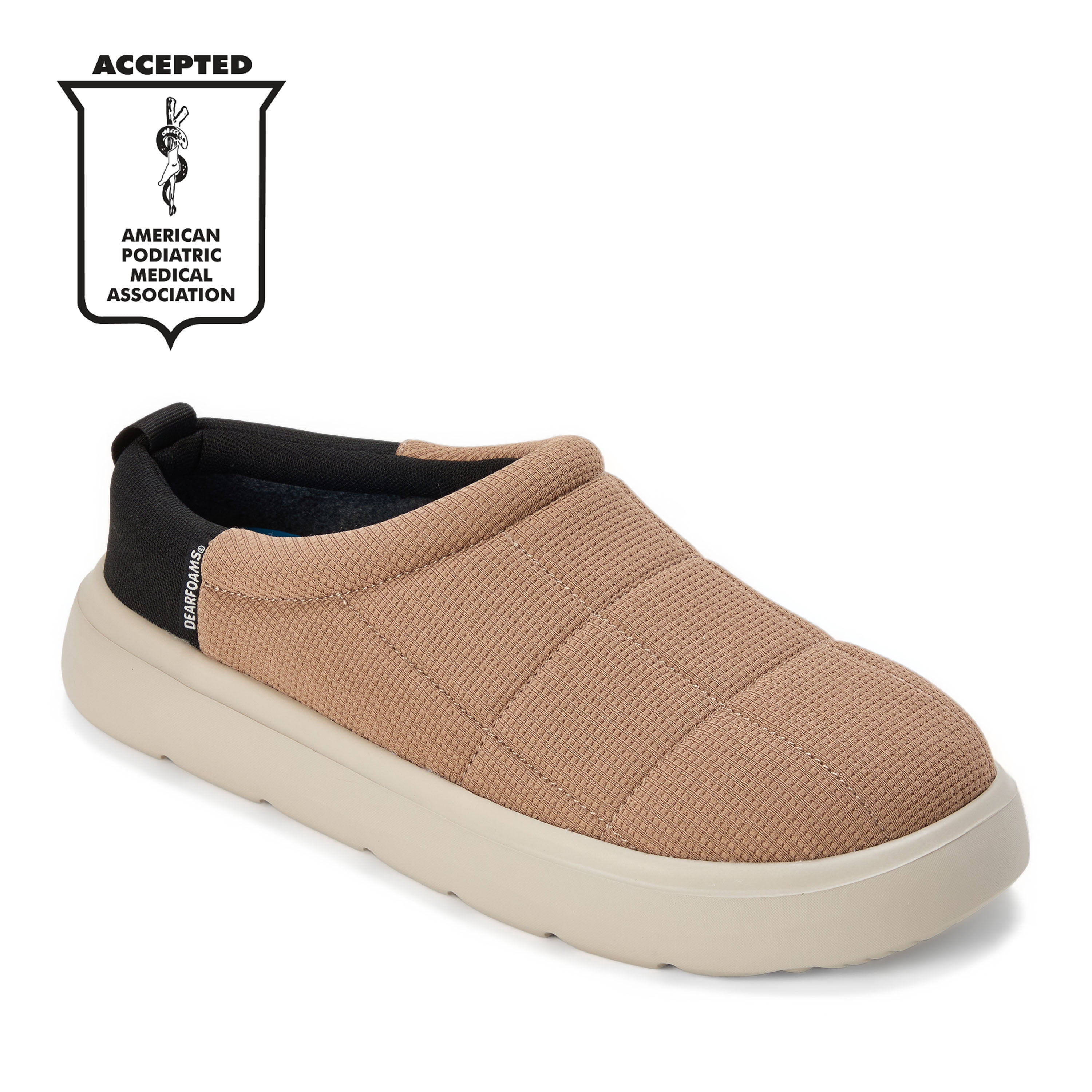 EasyMellow by Dearfoams Men's Quilted Hoodie Clog Shoes Sizes 8-12
