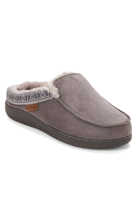 Cozy Comfort Men's Microsuede Clog Slippers