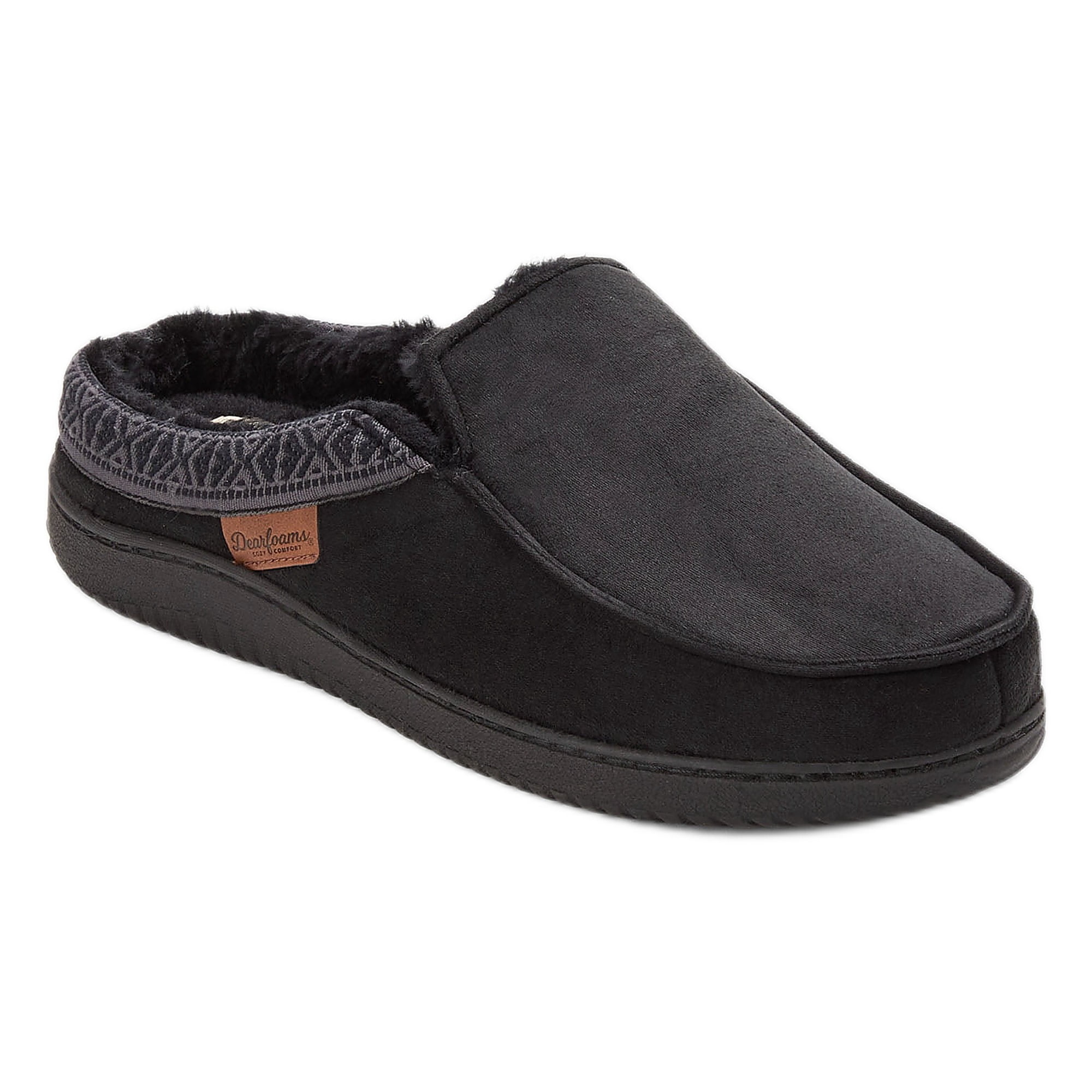 Dearfoams Cozy Comfort Men's Microsuede Clog Slippers