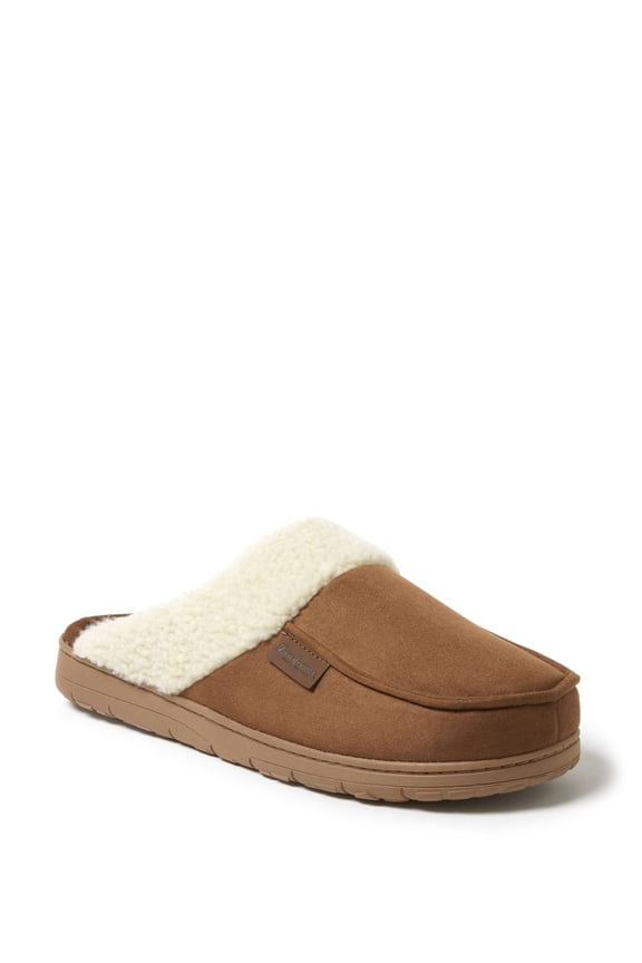 Cozy Comfort Men's Microsuede Moc Toe Scuff Slippers