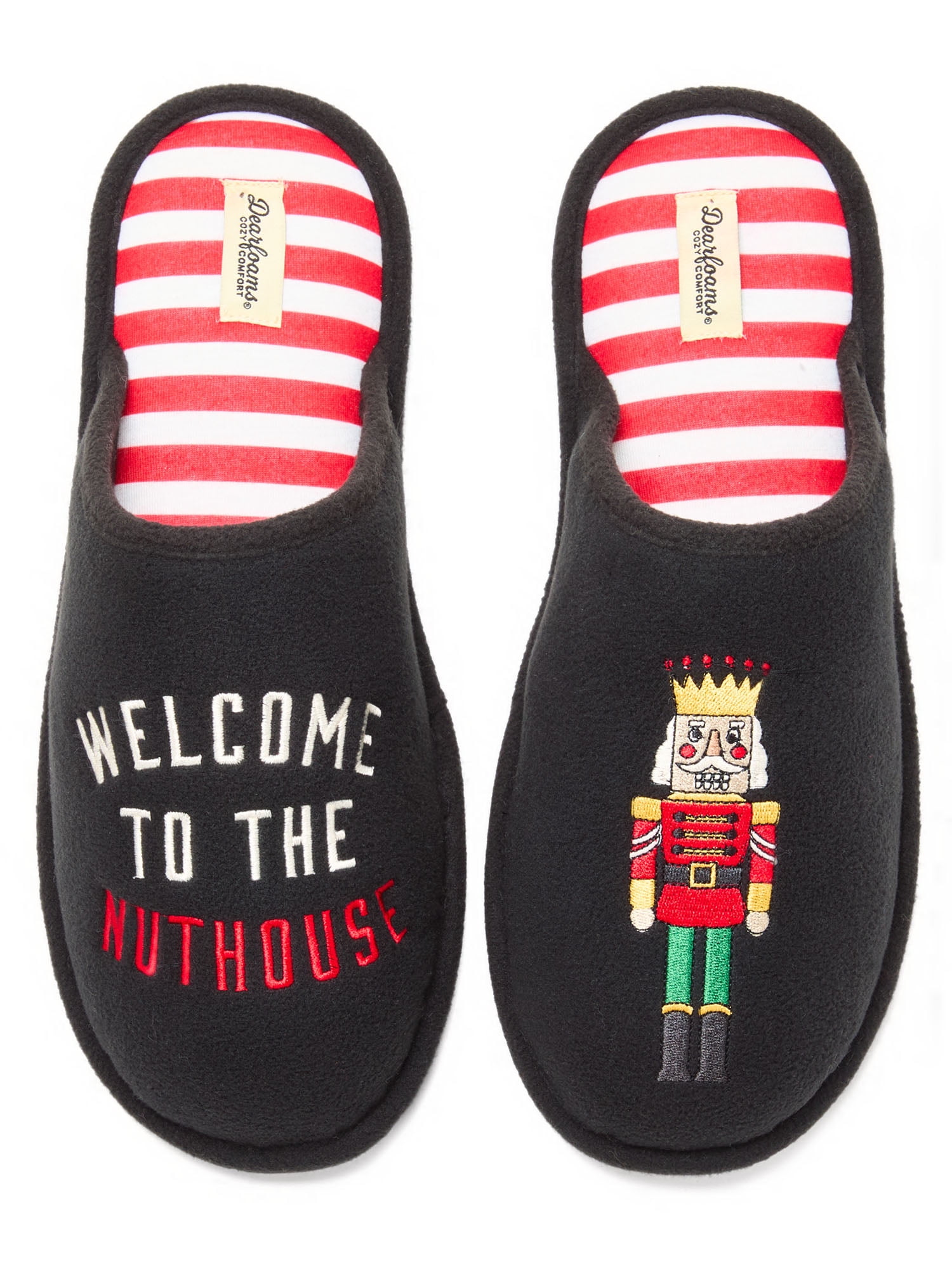 Dearfoams Cozy Comfort Men's Nut House Novelty Slippers