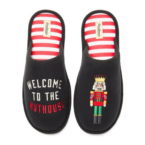 Dearfoams Cozy Comfort Men's Nut House Novelty Slippers