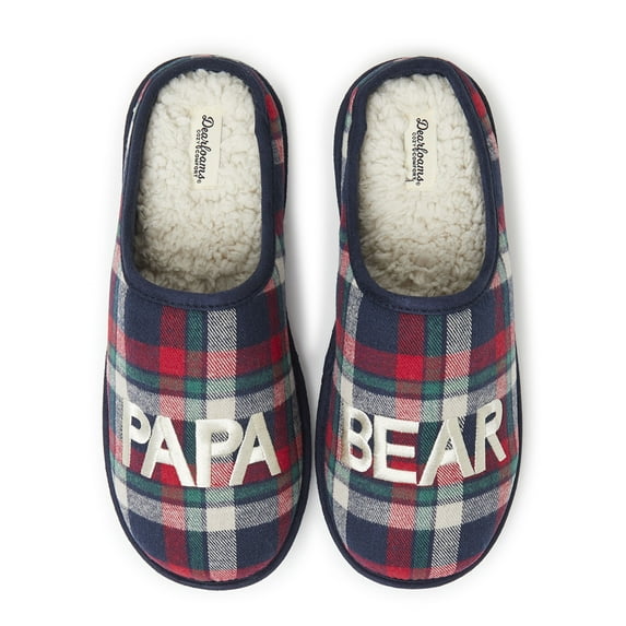 Dearfoams Cozy Comfort Men's Papa Bear Clog Slippers