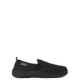 thumbnail image 1 of Dearfoams Cozy Comfort Men's Perforated Microsuede Moc Toe Closed Back Slippers, 1 of 5