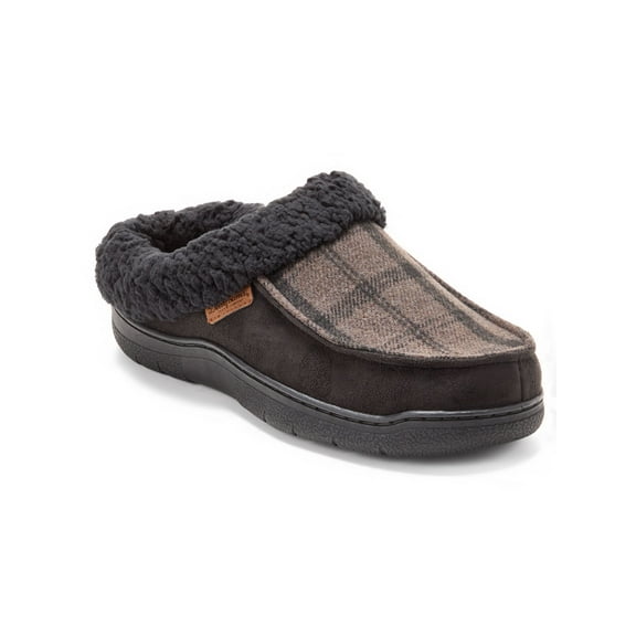 Dearfoams Cozy Comfort Men's Plaid Clog Slippers