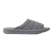 Dearfoams Cozy Comfort Mens Quilted Jersey Slide Slippers
