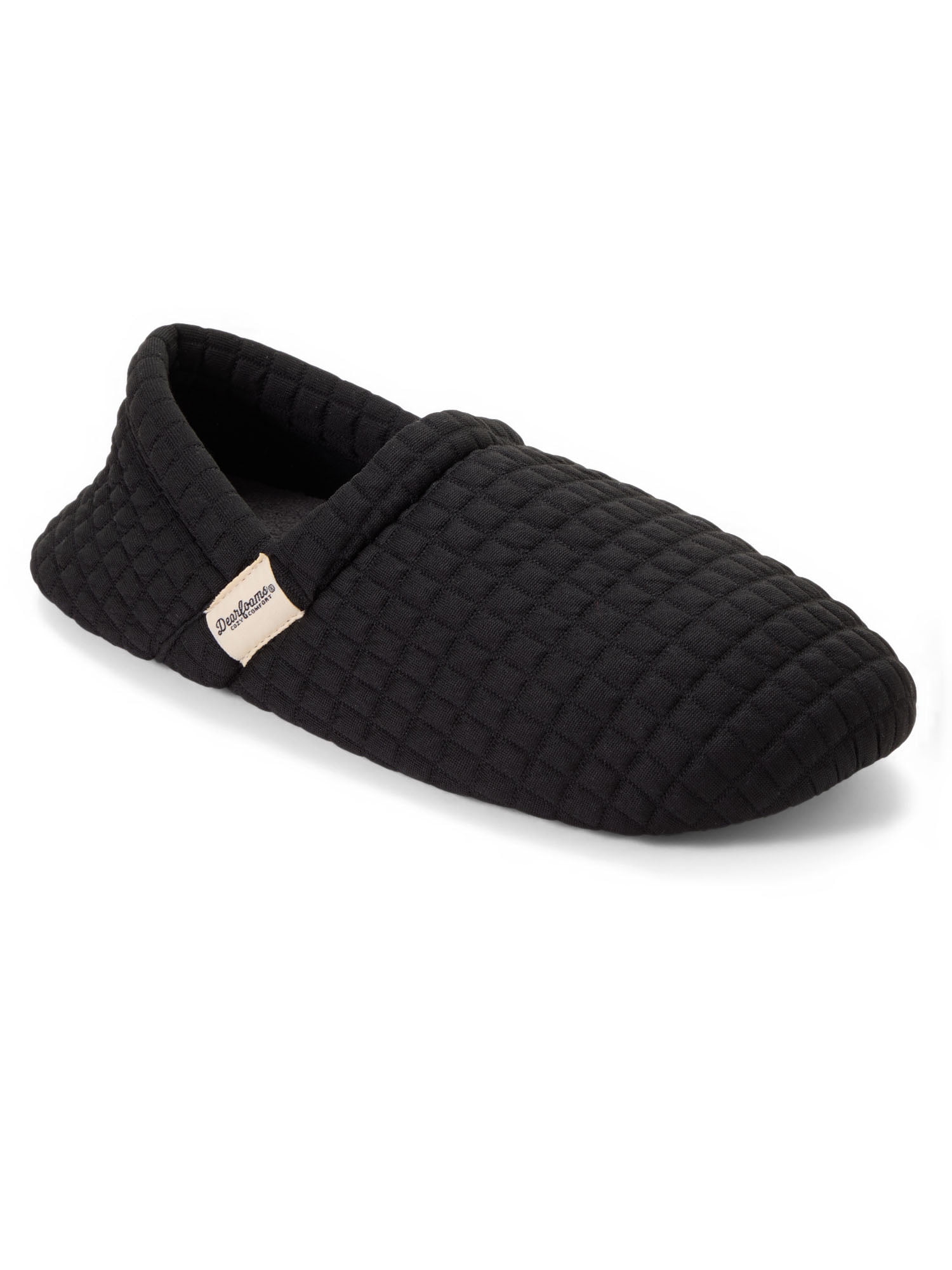 Dearfoams Cozy Comfort Men's Travel Jersey Knit Slipper Socks