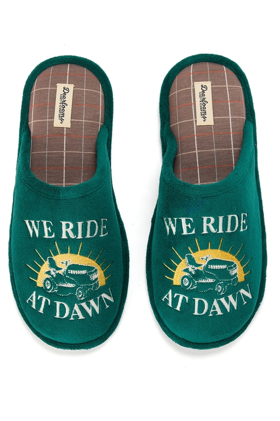 Cozy Comfort Men's We Ride At Dawn Scuff Slippers