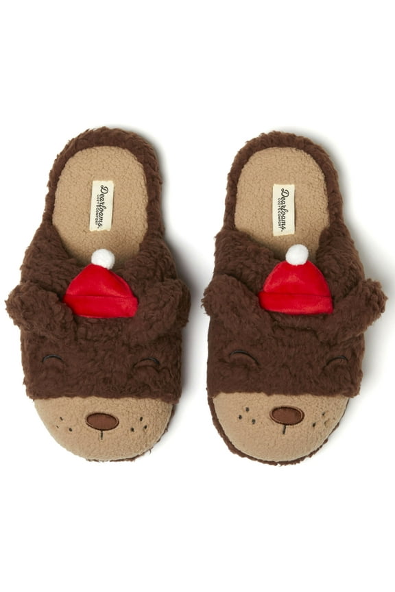 Cozy Comfort Unisex Critter Snowbear Scuff Slippers