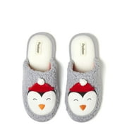 DEARFOAMS Cozy Comfort Unisex Penguin Scuff Slippers