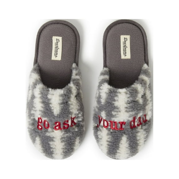 Dearfoams Cozy Comfort Women's Ask Dad Slippers