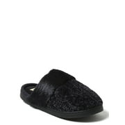 DEARFOAMS Cozy Comfort Women's Cable Knit Chenille Scuff Slippers