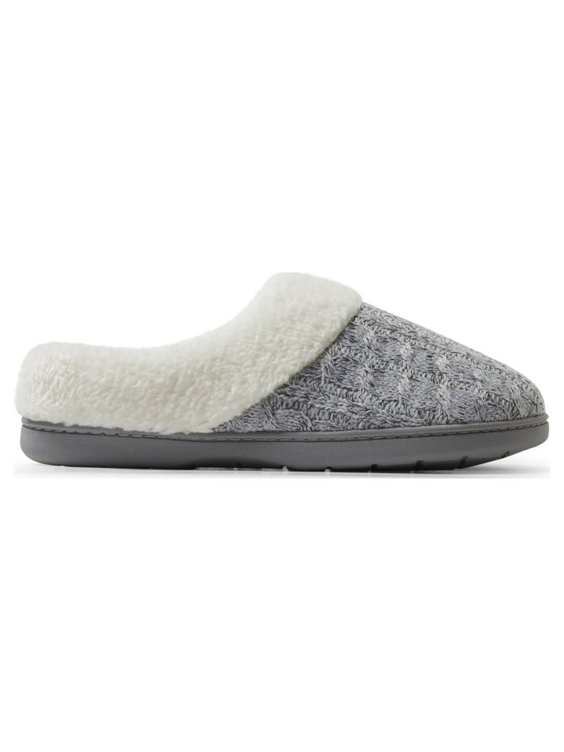 Dearfoams Cozy Comfort Women's Cable Knit Clog Slippers