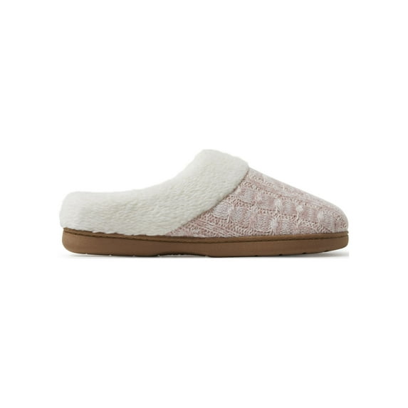 Dearfoams Cozy Comfort Women's Cable Knit Clog Slippers