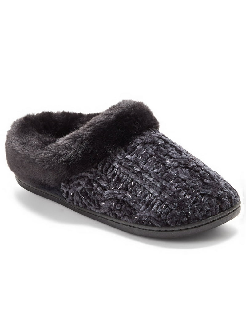 Dearfoams Cozy Comfort Women's Luxe Chenille Knit Clog Slippers