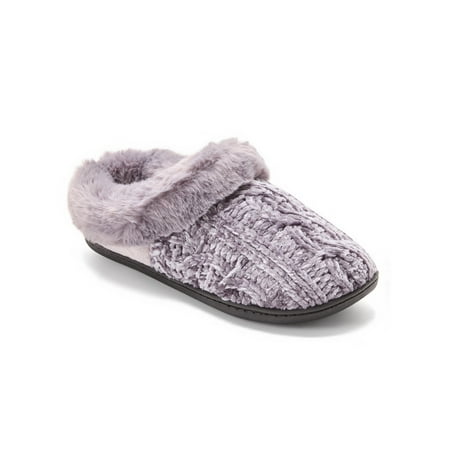Dearfoams Cozy Comfort Women's Luxe Chenille Knit Clog Slippers