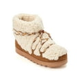 thumbnail image 1 of Dearfoams Cozy Comfort Women's Lace Up Teddy Slipper Booties, 1 of 6