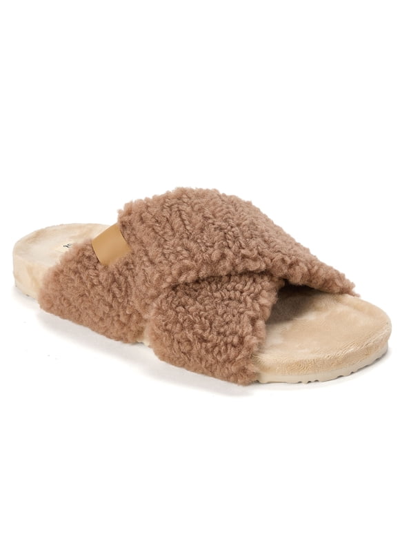 Cozy Comfort Women's Crossband Slide Slippers