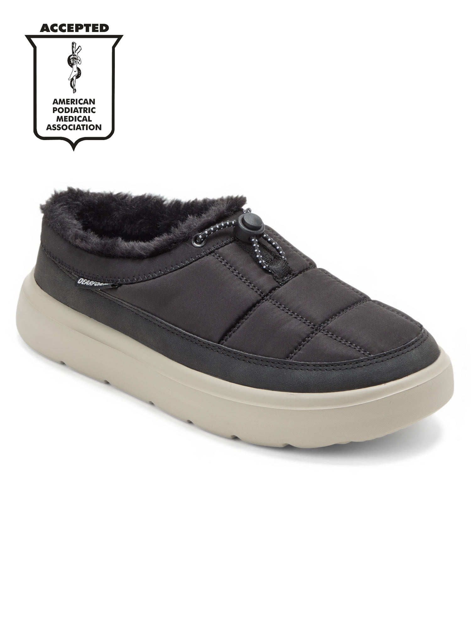 Dearfoams Cozy Comfort Women's Easymellow Bungee Strap Slip On Clog Shoe