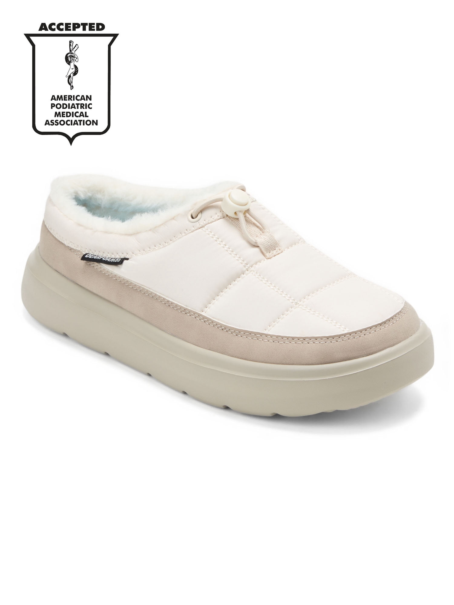 Dearfoams Cozy Comfort Women's Easymellow Bungee Strap Slip On Clog Shoe