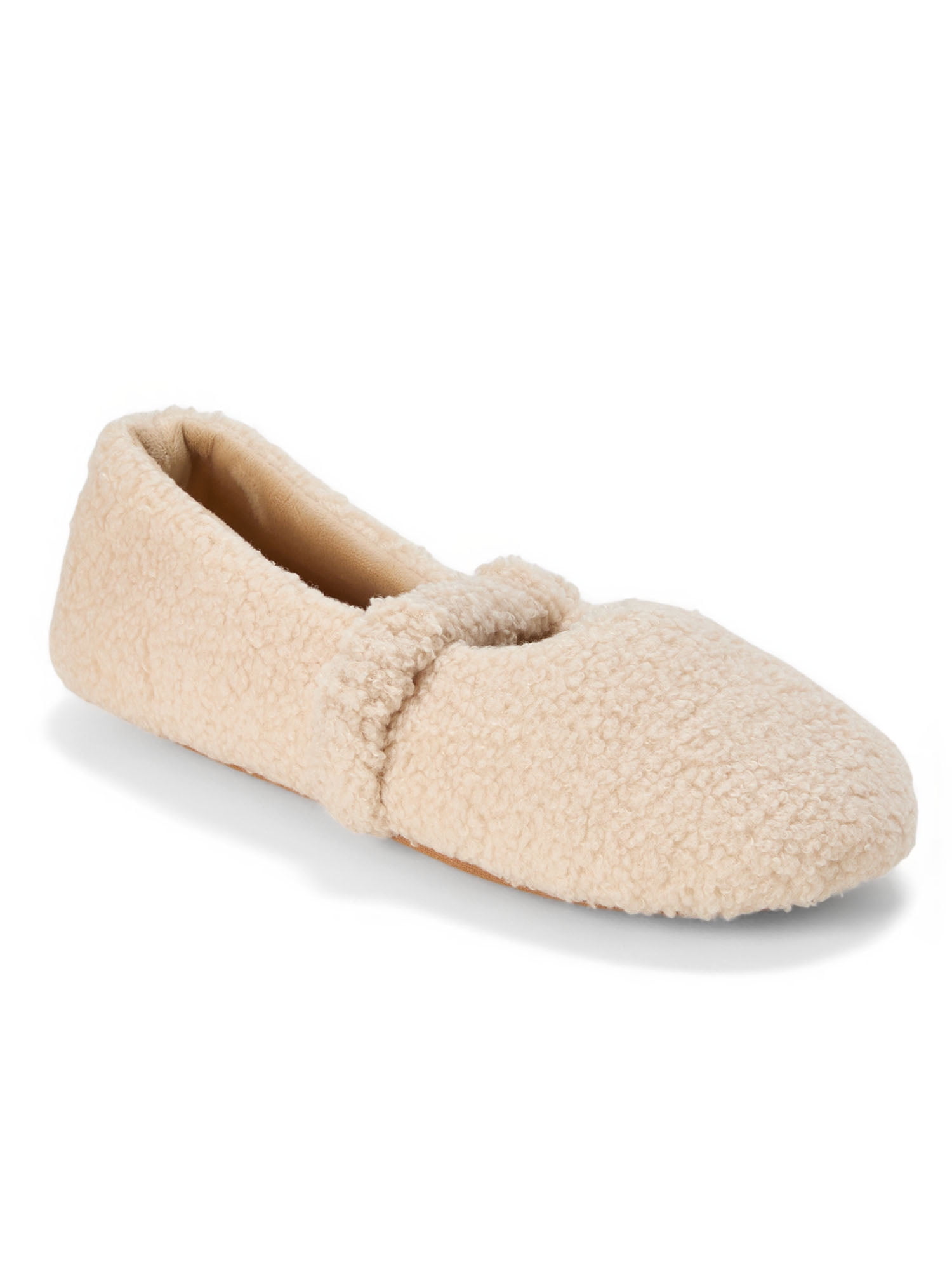 Dearfoams Cozy Comfort Women's Mary Jane Ballerina Slippers