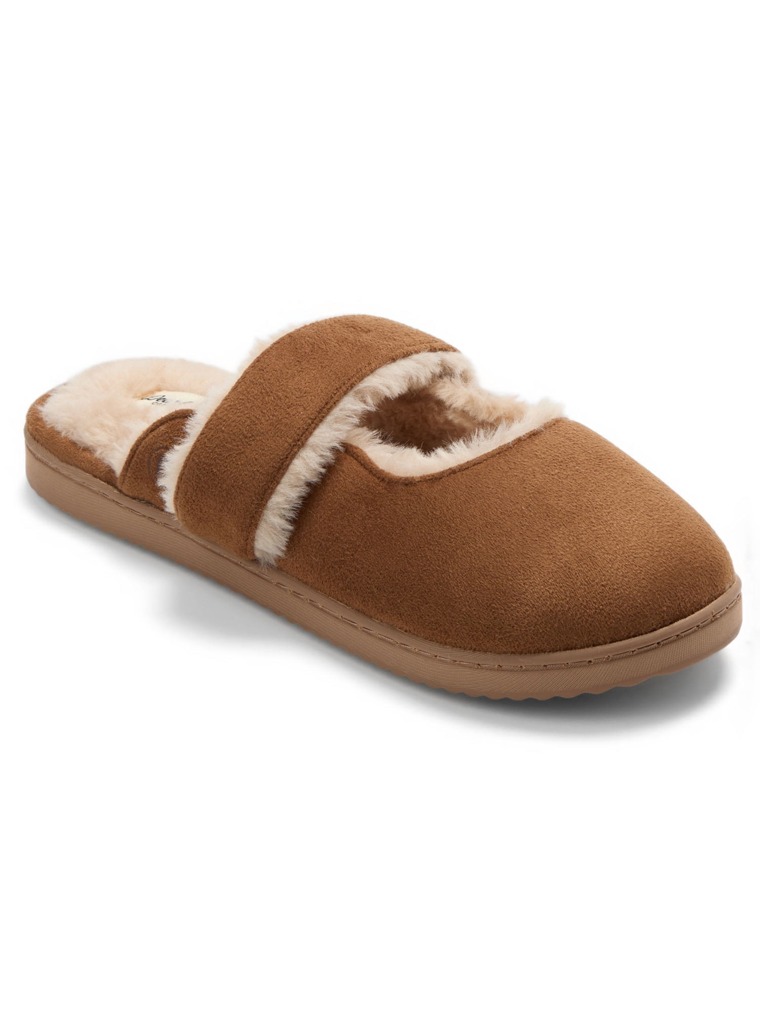 Dearfoams Cozy Comfort Women's Mary Jane Slip On Scuff Slippers