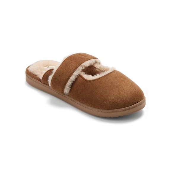 Dearfoams Cozy Comfort Women's Mary Jane Slip On Scuff Slippers