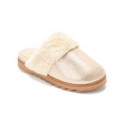 DEARFOAMS Cozy Comfort Women's Metallic Microsuede Scuff Slippers