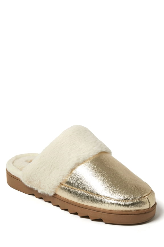 Cozy Comfort Women's Metallic Scuff Slippers