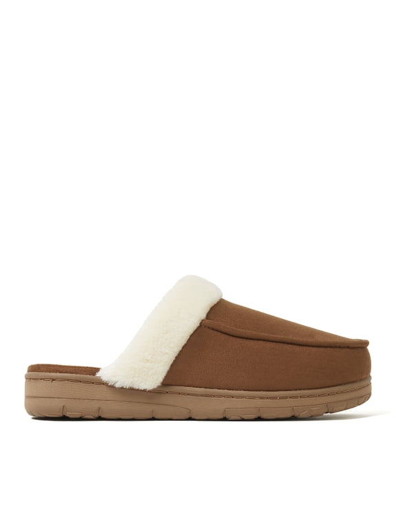 Cozy Comfort Women's Microsuede Moc Toe Scuff Slippers