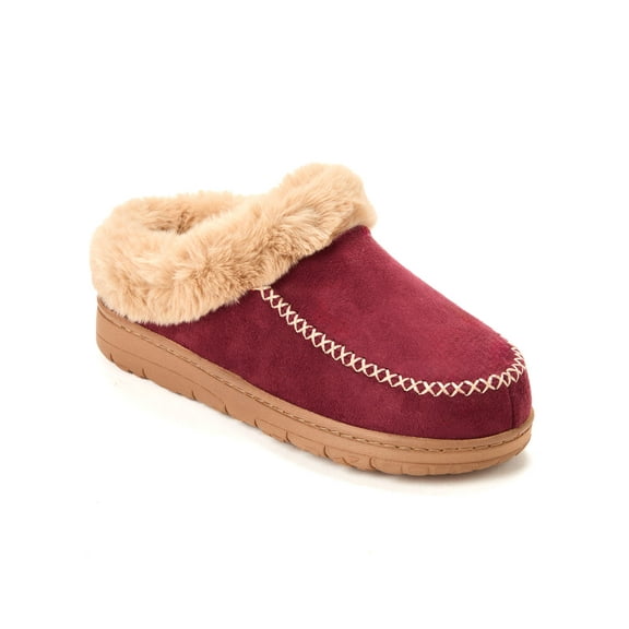 Dearfoams Cozy Comfort Women's Moc Toe Clog Slippers