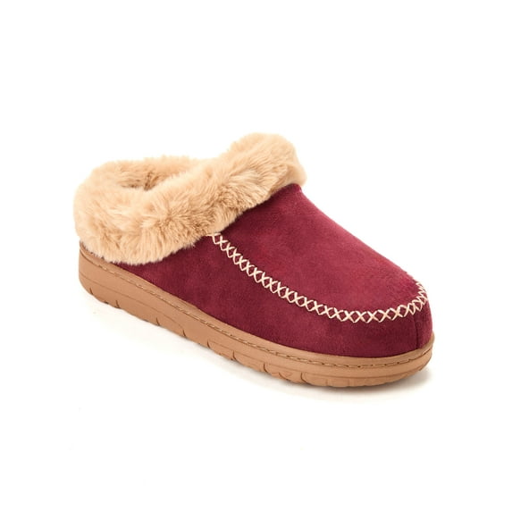 Dearfoams Cozy Comfort Women's Moc Toe Clog Slippers